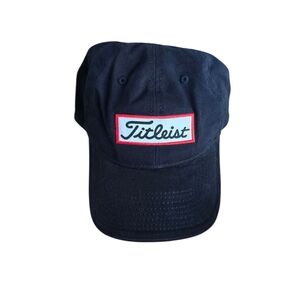Titleist Black Red Logo Cap Hat